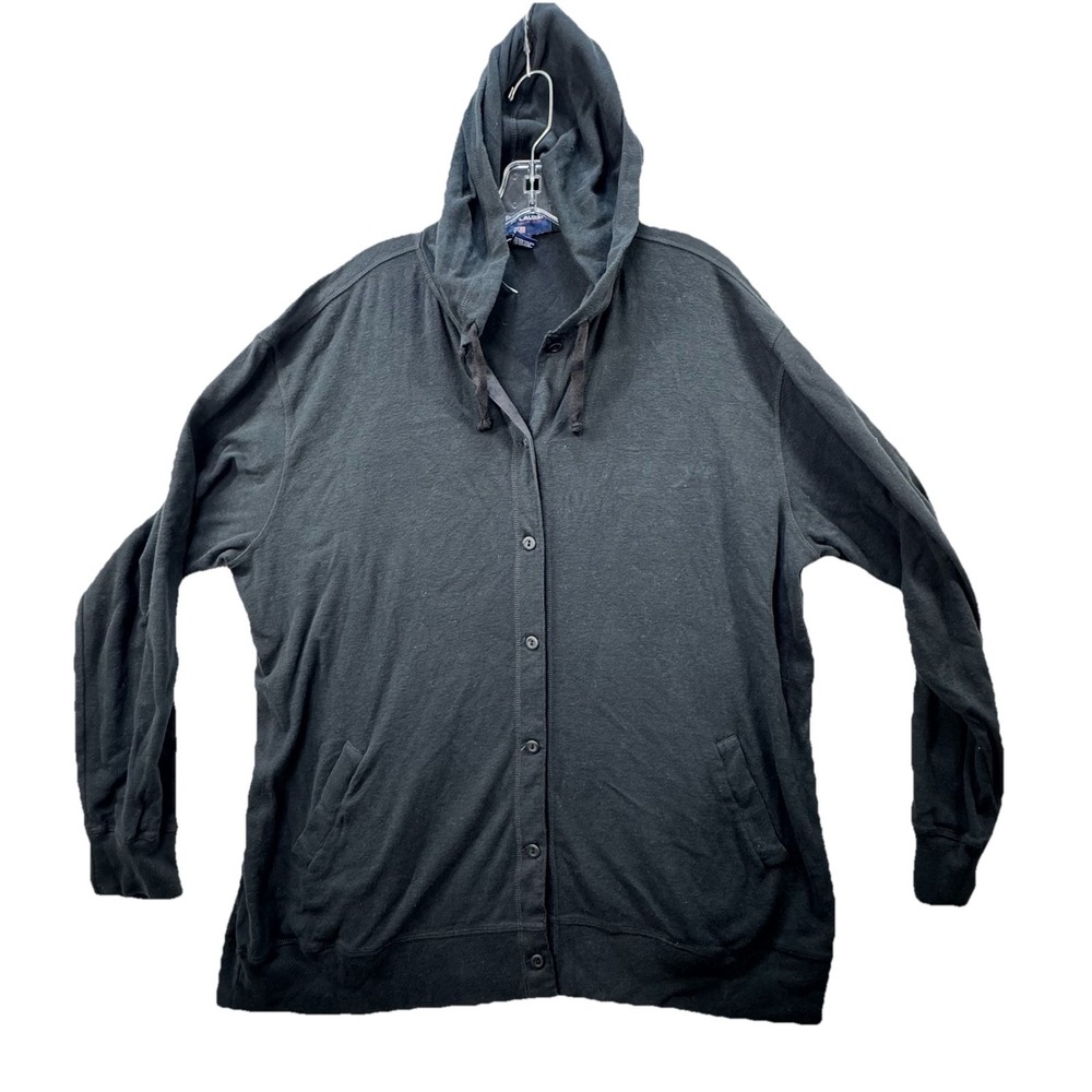 Vintage Y2K Ralph Lauren Sport Men's Button Up Hoodie Size Medium‎ Made In USA